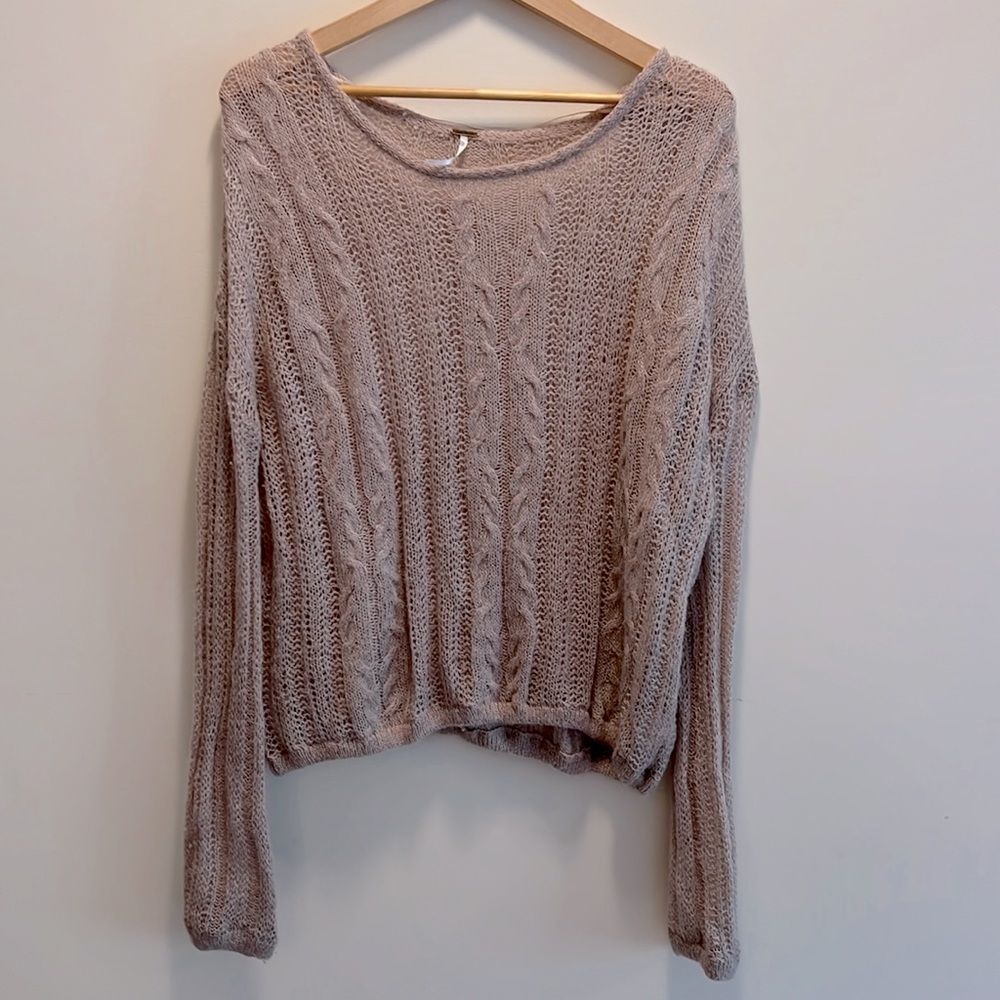 Free People Pink Sweater